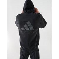 Adidas Mens Training Power Oversized Hoodie - Black