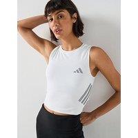 Adidas Womens Running Adi365 Iconic Stripes Tank - White