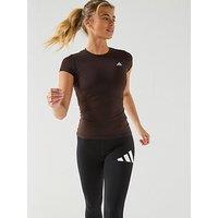 Adidas Womens Training Workout Essentials Plus T-Shirt - Brown