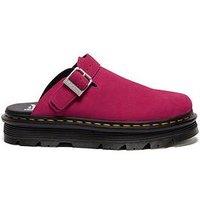Dr Martens Zebzag Suede Mule - Fuchsia Pink