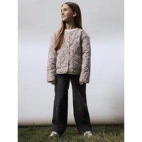 Name It Girls Floral Quilted Jacket - Multi