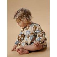 Lil Atelier Baby Girls Sibling Long Sleeve Floral Body Dress - Multi