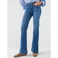 Wrangler Flare Raven Jeans - Blue