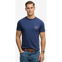 Superdry Vintage Prep Relaxed Fit Pocket T-Shirt - Blue