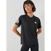Adidas Womens Running Adi365 Iconic Stripes T-Shirt - Black
