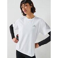 Adidas Womens Running Adi365 Iconic Stripes T-Shirt - White