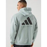 Adidas Mens Training Power Oversized Hoodie - Green