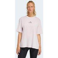 Adidas Womens Training Animal Graphic T-Shirt - Purple