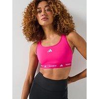 Adidas Womens Training Techfit Medium Support Bra - Pink