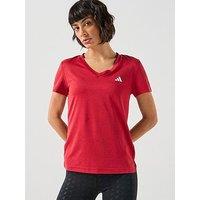 Adidas Womens Training Workout Essentials T-Shirt - Red