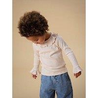 Lil Atelier Mini Girls Long Sleeve Tshirt - Light Pink