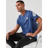 Adidas Mens Running Adi365 Iconic Stripes T-Shirt - Indigo