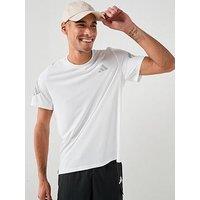 Adidas Mens Running Adi365 Iconic Stripes T-Shirt - White