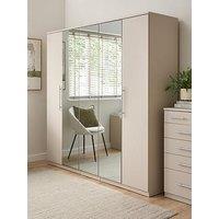 Very Home Prague 5 Door Wardrobe With Mirror