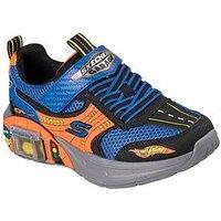 Skechers Kids Skechers Garage Trainer - Blue/Orange