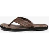 Superdry Vintage Flip Flops - Dark Brown