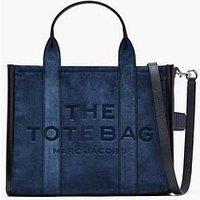 Marc Jacobs The Medium Tote Suede Bag - Blue