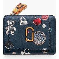 Marc Jacobs The Mini Compact Wallet Charms - Blue