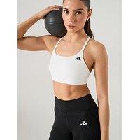 Adidas Womens Training Workout Essentials Light Support Bra - White