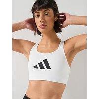 Adidas Womens Training Workout Essentials Medium Support Bra - White