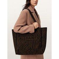 Allsaints Izzy Zebra Tote Bag - Black