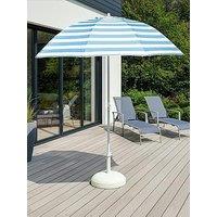 The Very Collection 2M Push Up Parasol- Blue Stripe