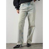 Allsaints Brooklyn Straight Leg Jeans - Blue