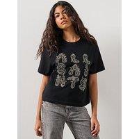 Allsaints Ella Lisa Tee - Black
