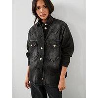 Allsaints Bryn Denim Shirt - Black