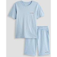 Jack & Jones Junior Boys Brandon T-Shirt Shorts Set - Celestial Blue