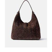 Mint Velvet May Woven Shoulder Bag - Brown