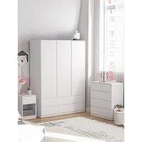 Very Home Bailey Kids 3 Door Wardrobe, Chest & Bedside Bedroom Package