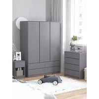 Very Home Bailey Kids 3 Door Wardrobe, Chest & Bedside Bedroom Package
