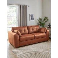 The Very Collection Arden Italian Leather 4 Seater Sofa