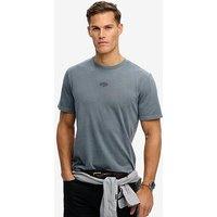 Superdry Micro Logo Relaxed T-Shirt - Grey