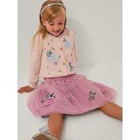 Monsoon Girls Butterfly Fairy Mesh Skirt - Pink