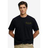 Superdry Heritage Biker Graphic Loose Fit T-Shirt - Black