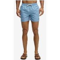 Superdry Embroidered Logo 15" Swim Shorts - Blue