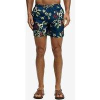 Superdry Hawaiian Print 16 Swim Shorts - Navy