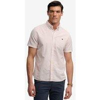Superdry Classic Seersucker Short Sleeve Shirt - Pink