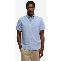 Superdry Preppy Oxford Short Sleeve Shirt - Light Blue