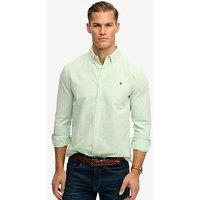 Superdry Preppy Stripe Oxford Long Sleeve Shirt - Green
