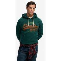 Superdry Vintage Classic Over Head Hoodie - Green