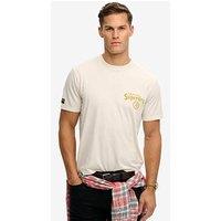 Superdry Tokyo Narrative Loose Fit T-Shirt - Off White