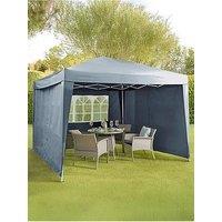 The Very Collection 3 X 3M Pop Up Gazebo With 3 Piece Side Panels - Blue