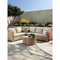 The Very Collection Cayman 5-Seater Corner Garden Sofa With Storage And Table