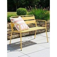 The Very Collection Metal Bench - Buttermilk