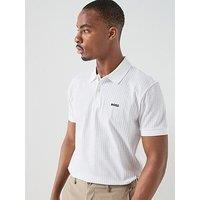 Boss Mens Golf Birdie 3 Polo Shirt - White