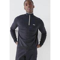 Boss Mens Golf Hydro Quarter Zip - Navy