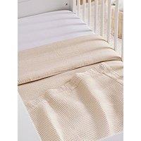 Cuddleco 4Pc Cot Bed Bedding Set - Cashmere Waffle